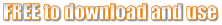 FREE to download and use