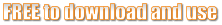 FREE to download and use