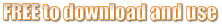 FREE to download and use